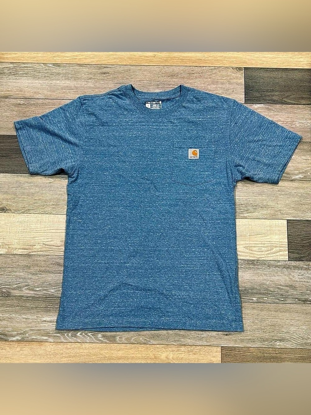 Carhartt Men's Heather Blue Pocket T-Shirt